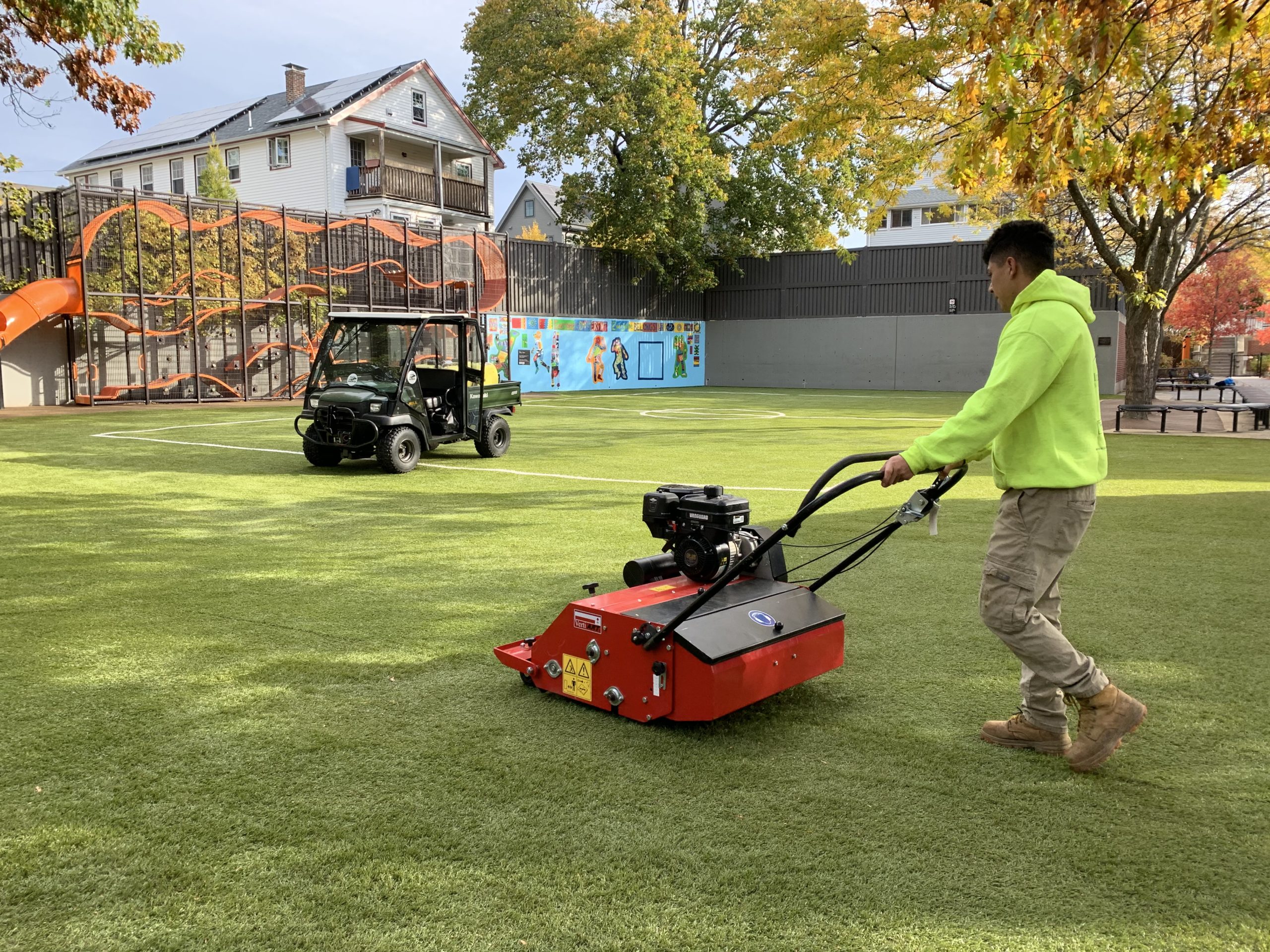 Artificial Turf Cleaning and Sanitization